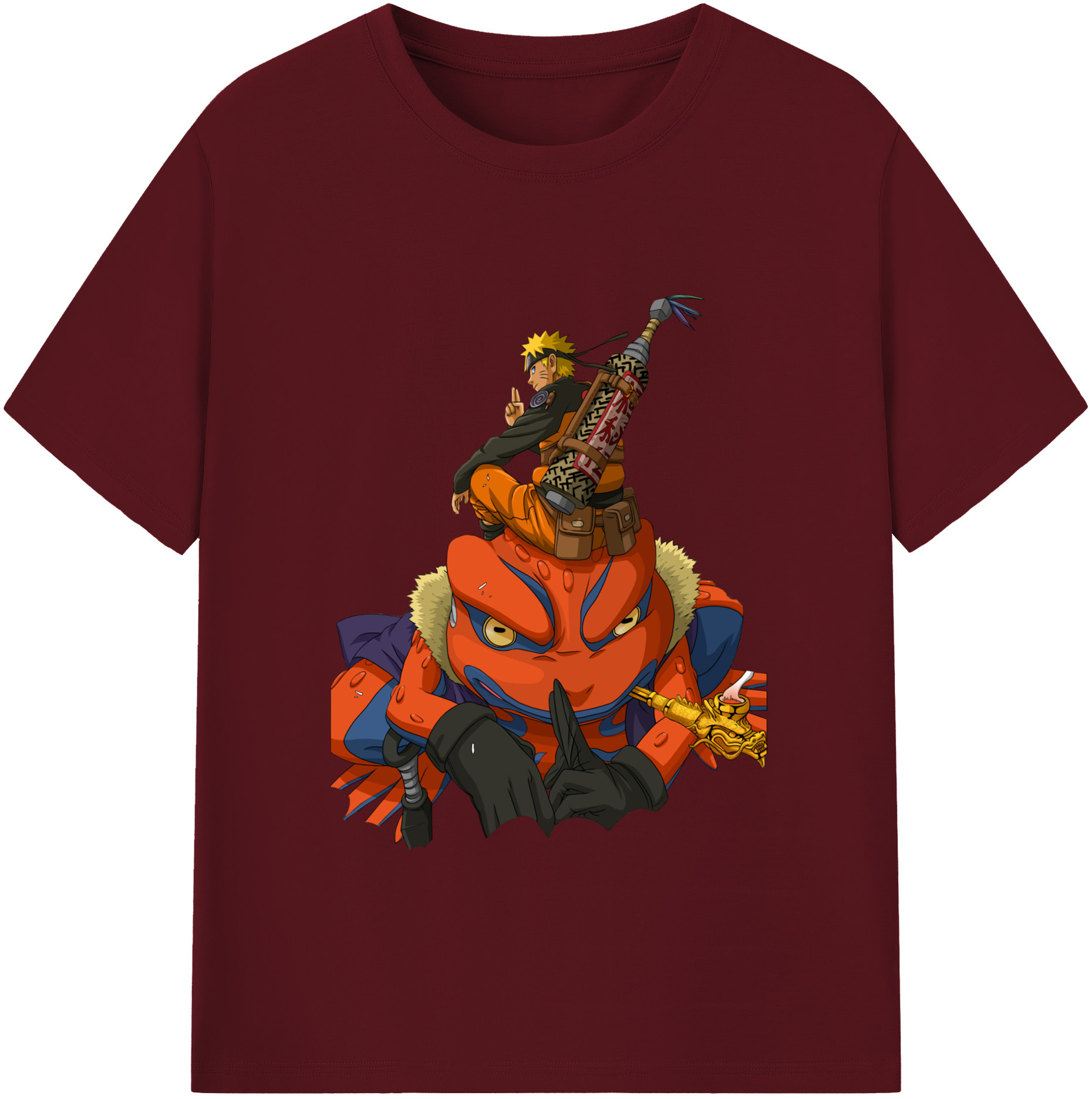 （画像用） NARUTO -ナルト- うずまき ナルト Uzumaki Naruto 綿100％半袖Tシャツ（フロントプリント）